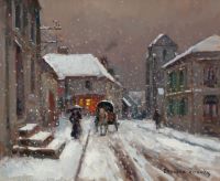  A Snowy Rural Street Scene